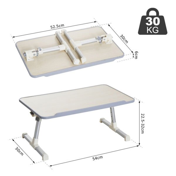 Foldable Laptop Stand Notebook PC Bed Table Desk Portable Height & Angle Adjustable - Image 3
