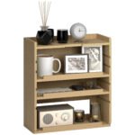 Four-Tier Desktop Organiser - Oak Tone