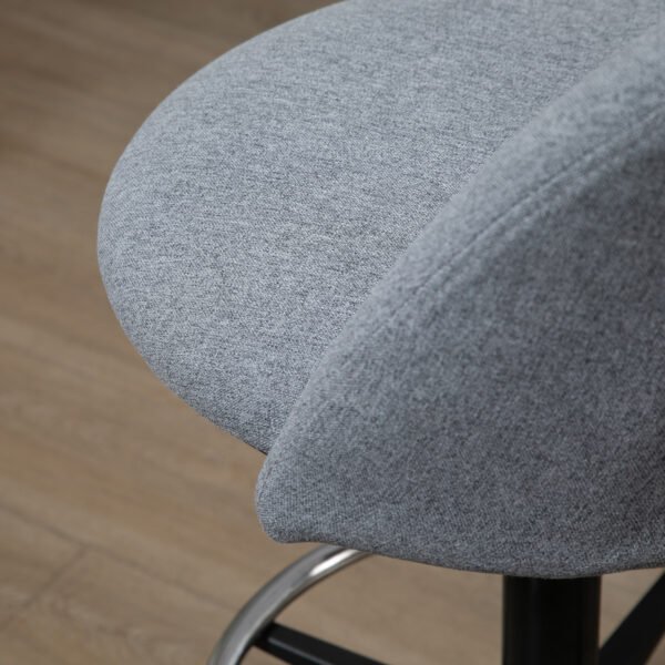 Ergonomic Drafting Chairwith Adjustable Height, Padded Seat, Footrest, Draughtsman Chair, 360¬∞ Swivel Tall Office Chair, Grey - Image 9