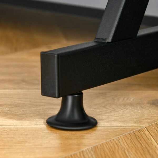 Compact Computer Desk, R Shape, 100cm, with Monitor Shelf and Storage, Ideal for Home Office, Gaming, Study, Brown