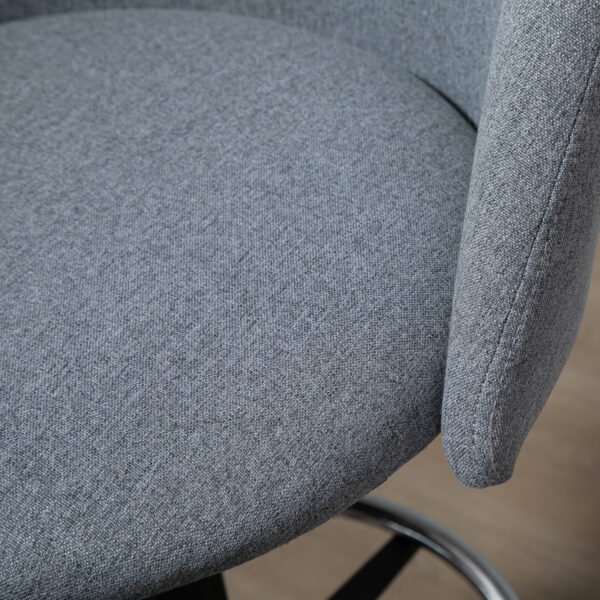 Ergonomic Drafting Chairwith Adjustable Height, Padded Seat, Footrest, Draughtsman Chair, 360¬∞ Swivel Tall Office Chair, Grey - Image 8