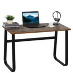 Writing Desk Workstation Center Laptop Table Industrial Design Furniture for Home Office Study Use