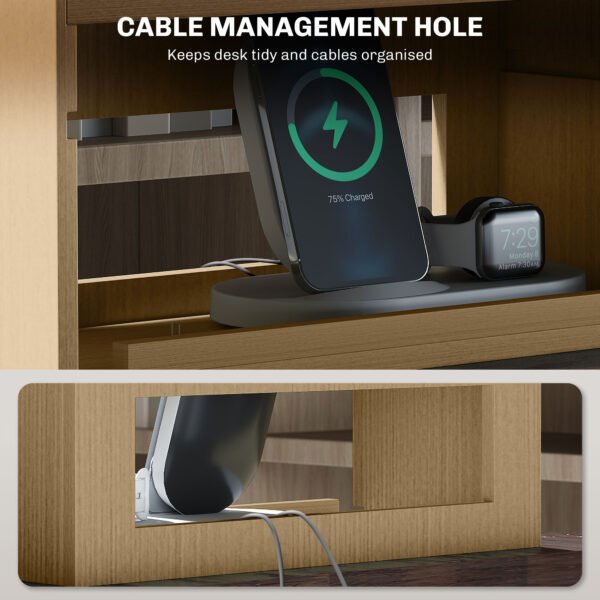 Four-Tier Desktop Organiser - Oak Tone - Image 6
